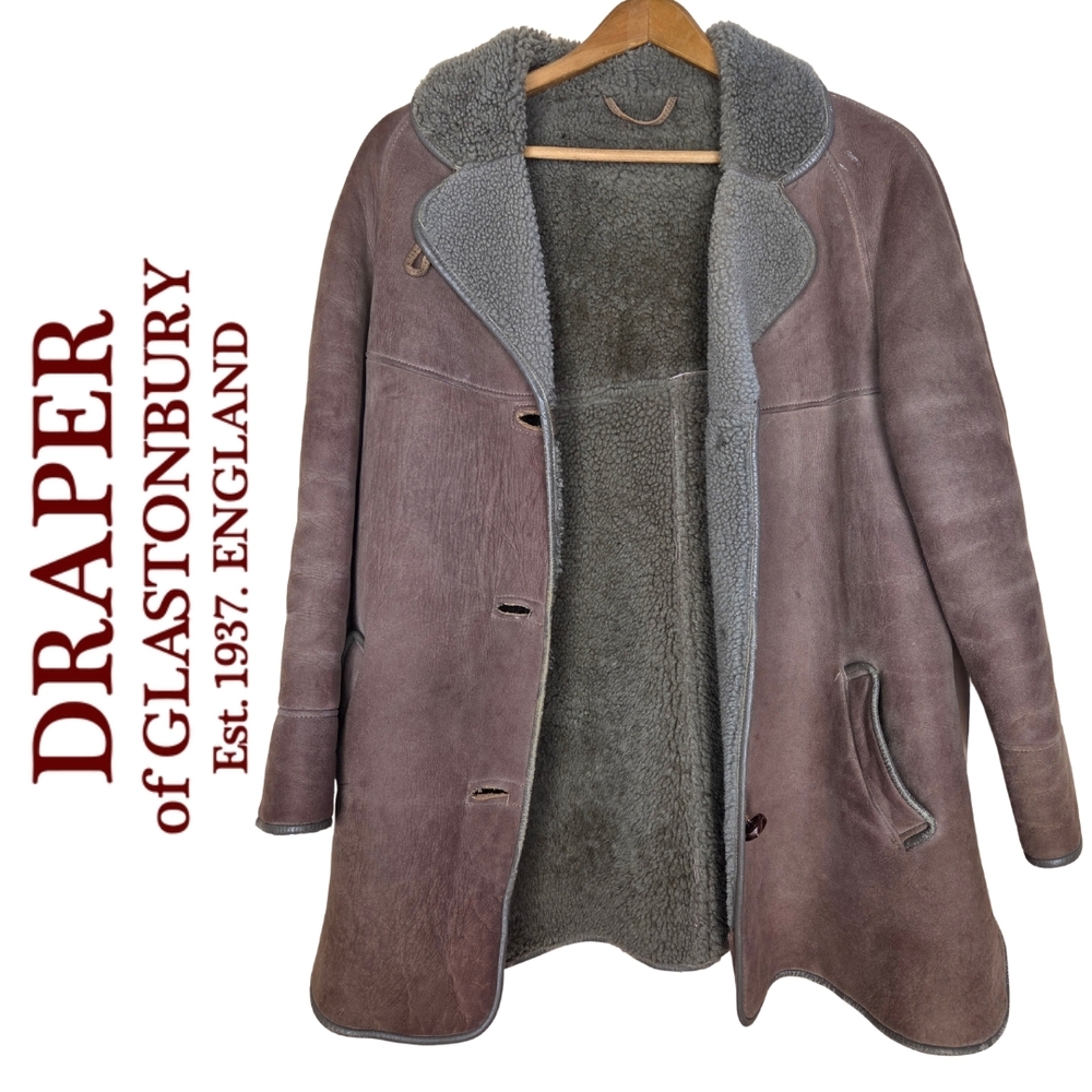 Richard Draper Vintage 70s Brown Shearling Coat